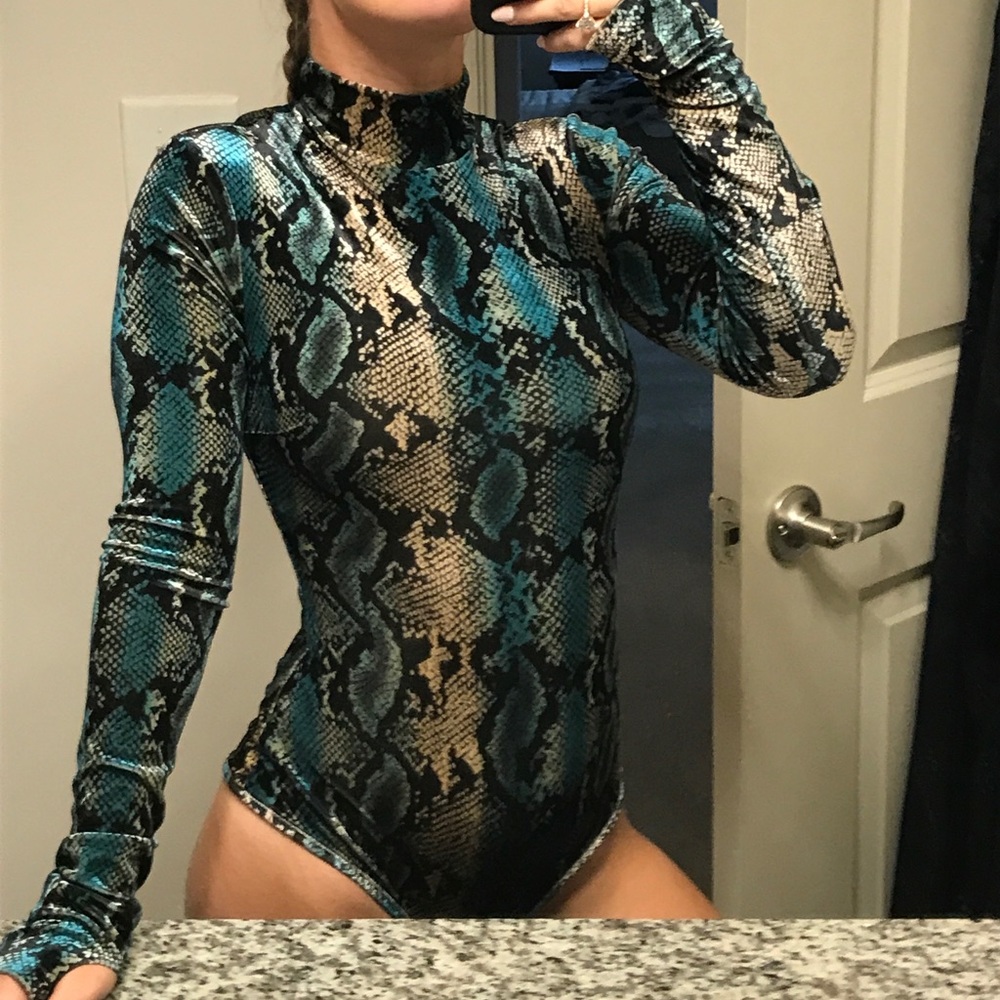 I.AM.GIA Snakeskin Bodysuit